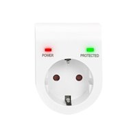surge protector with power and protected surge protector with power and protected