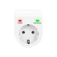 surge protector with power and protected surge protector with power and protected