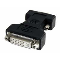 Black DVI to VGA Cable Adapter - F/M
