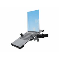 Monitor Arm with Laptop Tray Adjustable