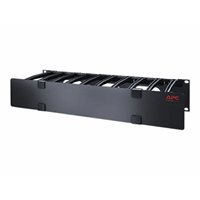 2U HORIZONTAL CABLE MANAGER, 6" FINGERS