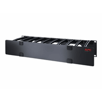 2U HORIZONTAL CABLE MANAGER, 6" FINGERS