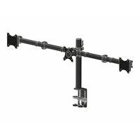 Flexible Desk Mount for Triple MonitorMount with Clamp or grommet  Screen size 10-27i  VESA 75x75 or