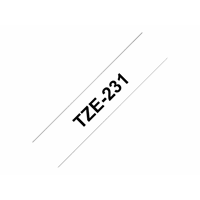 Tape/12mm black on white f P-Touch TZE