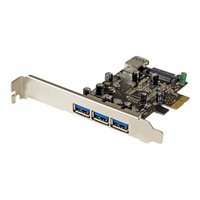 4 Port PCI Express USB 3.0 Card - 3 + 1 4 Port PCI Express USB 3.0 Card - 3 + 1
