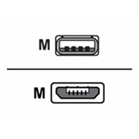 MUSB-B TO USB-A PLUG 1.8M ZQ500 SERIES