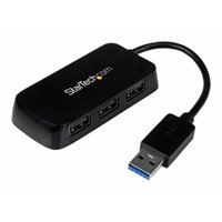 Portable Mini USB 3.0 Hub - Black