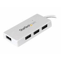 Portable Mini USB 3.0 Hub - White