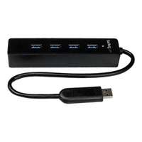 4 Port USB 3.0 Hub with Built-in Cable