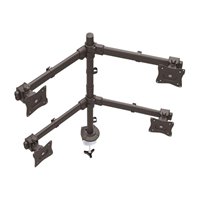 Desk Mount Quad Monitor Arm - Steel