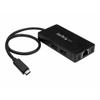 3 Port USB 3.0 Hub with USB-C and GbE