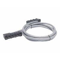 Data Distribution Cable CAT5e UTP CMR Gray 6xRJ-45 Jack to 6xRJ-45 Jack 23ft (7.0m)