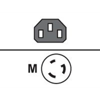 Cable/NEMA L6-20 to C13 US