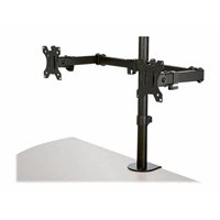 Monitor Arm - Dual - Crossbar - Steel