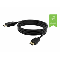 VISION 1m Black DP to HDMI cable