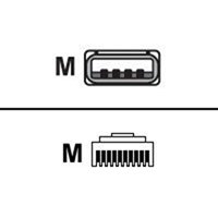 CABLE SHIELD USB SER A 7FT STRGT BC 1.2