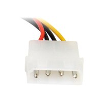 6in 4 Pin Molex to Right Angle SATA Powe
