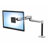 LX Sit Stand Desk Mount LCD Arm Polished LX Sit Stand Desk Mount LCD Arm Polished