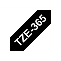 TZE365 tape white on black
