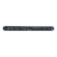 1U CABLE PASS-THRU W/ BRUSH STRIP BLACK 1U CABLE PASS-THRU W/ BRUSH STRIP BLACK