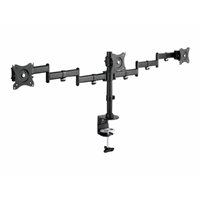 Triple Monitor Desk Clamp Mount, 15-27",