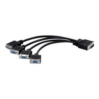 monitor adapter cable - LFH60 to quad HD15 - 1foot RoHS