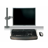 NEWSTAR LCD MONITOR ARM (BUREAUKLEM) -LENGTE 500MM ZILVER 10-26 INCH