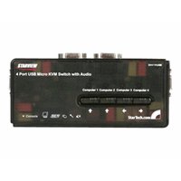 4 PORT MINI USB KVM KIT WITH CAB