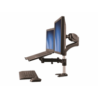 SINGLE-MONITOR ARM WITH LAPTOP STAND