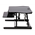 Corner Sit Stand Desk Converter 35x21in
