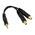 6" PC SPEAKER "Y" SPLITTER CABL 1X35MM M 6" PC SPEAKER "Y" SPLITTER CABL 1X35MM M