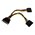 6in SATA Power Y Splitter Cable M/F 6in SATA Power Y Splitter Cable M/F