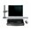 NEWSTAR LCD MONITOR ARM (BUREAUKLEM) -LENGTE 500MM ZILVER 10-26 INCH